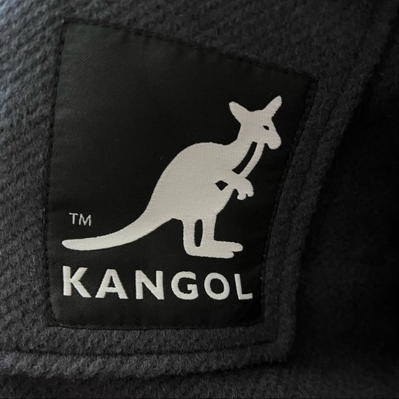 Kangol X H&M Oversized Unisex Gray‎ Shacket Shirt Jacket Coat Size S - Picture 8 of 16